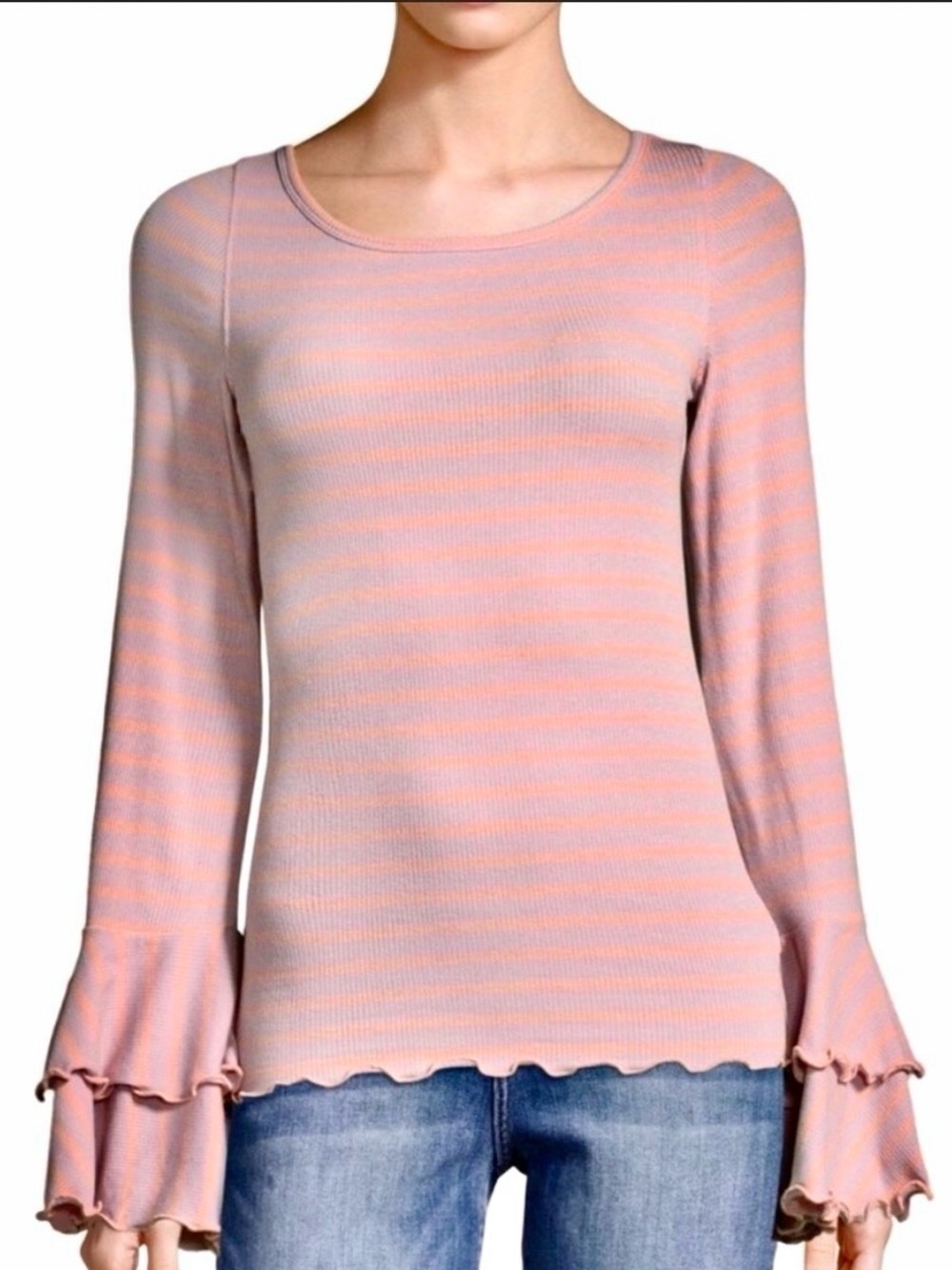 NWOT Free People Good Find Bell Sleeve Top - Picture 11 of 12